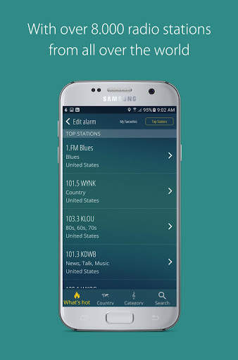 bedr alarm clock radio: US and World Radio screenshot 2