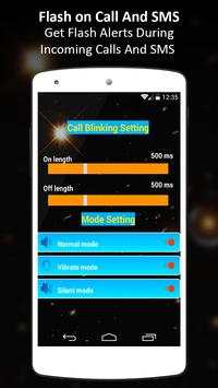 Flash alert on call and SMS: Blinking flashlight screenshot 3