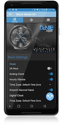 Black Metal HD Watch Face screenshot 5