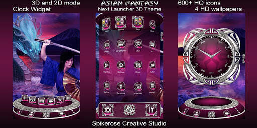Asian Fantasy 3D Next Launcher theme screenshot 2