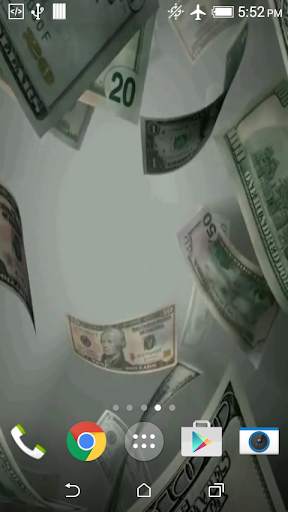 Flying Dollars Live Wallpaper screenshot 4