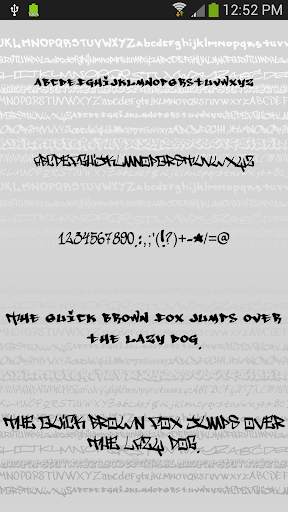 Graffiti Fonts Message Maker screenshot 2