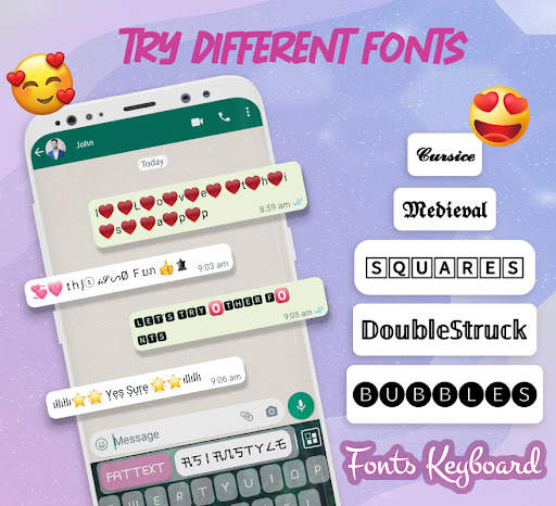 Chat Style for WhatsApp -Fonts screenshot 1