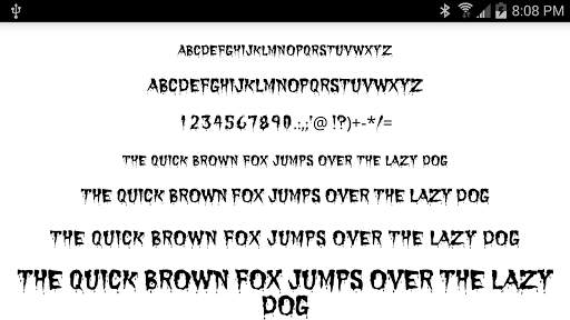Halloween Fonts for FlipFont screenshot 5