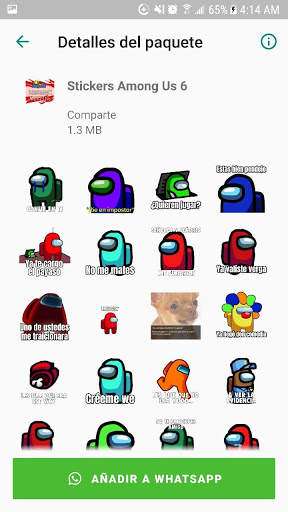 Stickers de Among Us para Whatsapp screenshot 4