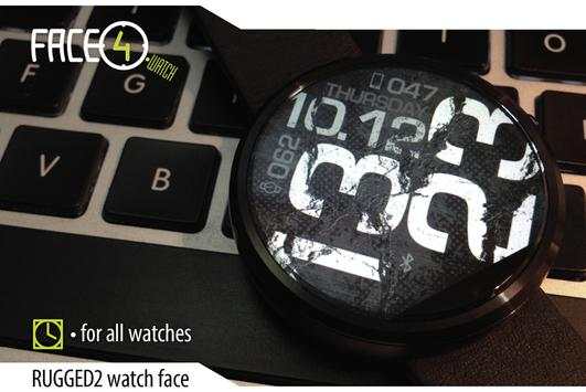 RUGGED2 Watch Face स्क्रीनशॉट 2