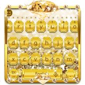 Gold Diamond Keyboard Theme icon