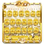 Gold Diamond Keyboard Theme 10001002