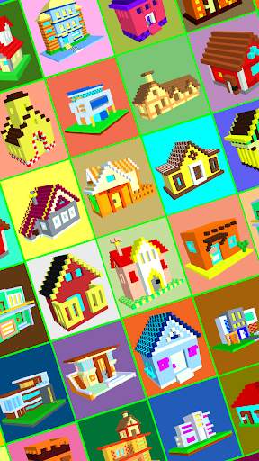 House Voxel Paint by Number - 3D Glitter Coloring screenshot 8