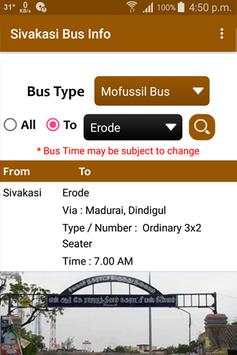 Sivakasi Bus Info screenshot 5