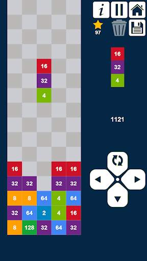 2048 Drop n Merge Numbers: Match 3 Columns Puzzle screenshot 7