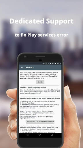 Error fixer for Play services screenshot 3