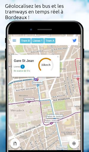 Transports Bordeaux Tram Bus Real Time ODOS screenshot 2