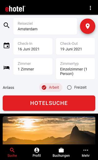 ehotel® - Hotelbuchungen für Geschäftsreisen screenshot 1