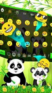 3D Cute Panda Gravity Keyboard Theme 🐼💖 3 تصوير الشاشة