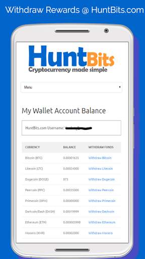 Free Bitcoin - HuntBits.com screenshot 3