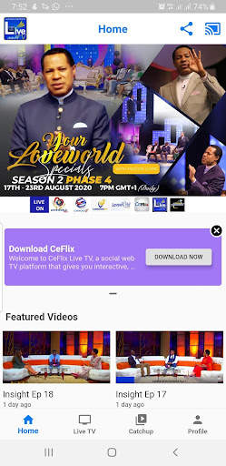 Live TV Mobile screenshot 1