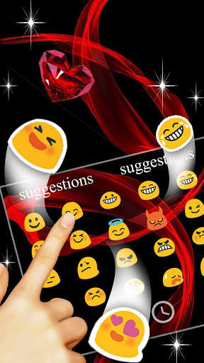 Red Diamond Heart Keyboard screenshot 7