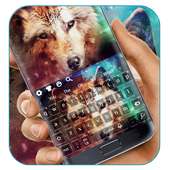 Keyboard Live Ice Wolf on 9Apps