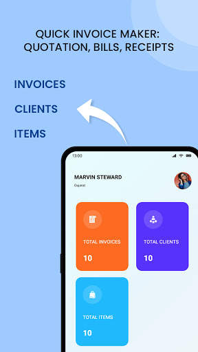 Quick Invoice Maker: Quotation, Bills, Receipts screenshot 1