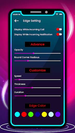 Edge Lighting Wallpaper-BorderLight live Wallpaper screenshot 4