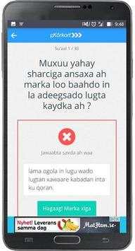 gKörkort liisanka e Soomaaliya screenshot 4