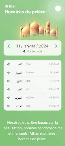 Calendrier & Prière Islam App screenshot 2