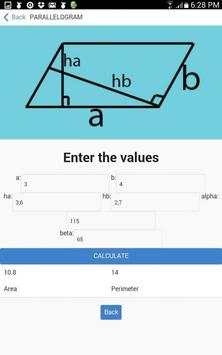 Geometry Math Calculator скриншот 2