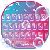 Colourful Glass Bubble Keyboard Theme 10001006