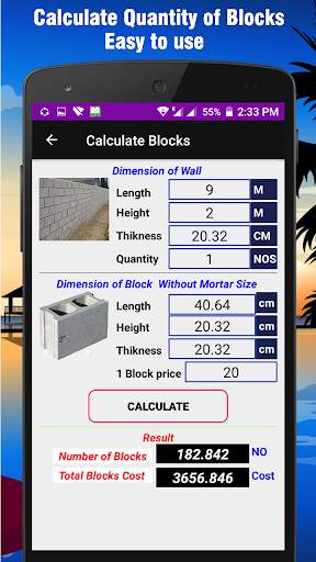 Blocks Calculator (Quantity Of Blocks) screenshot 4