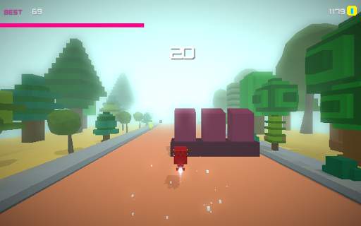 Endless Running Man - Blocky Road Pixel City screenshot 4