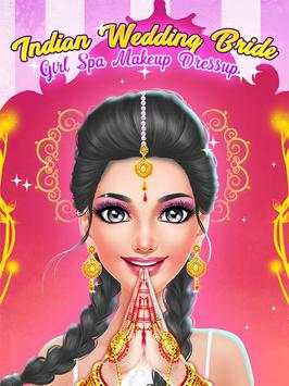 Indian Wedding & Bride Game - Spa Makeup Dressup screenshot 9