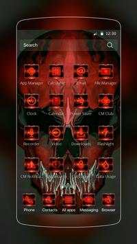 Red Bone Skull Theme screenshot 2