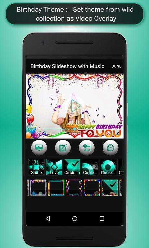 Birthday Video Maker With Birthday Song screenshot 4