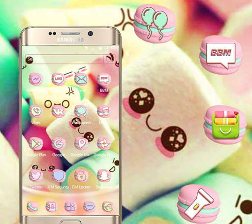 Soft marshmallow theme wallpaper screenshot 3