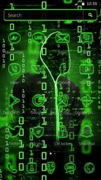 Neon Secret Hacker Launcher Theme screenshot 6