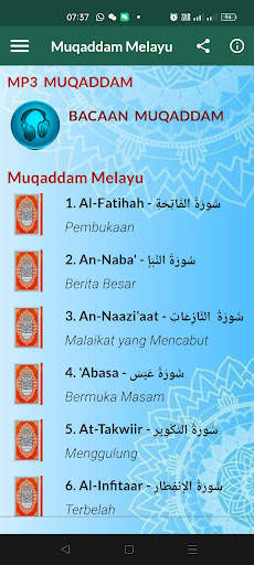 MUQADDAM - Terjemahan Melayu 2 تصوير الشاشة