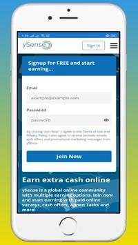 Earn Money Ysense स्क्रीनशॉट 2