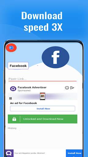 Video downloader for Facebook - Fastget video स्क्रीनशॉट 2