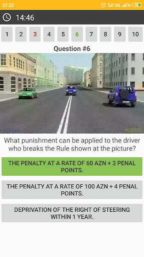 Traffic rules of Azerbaijan (exam emulator) screenshot 3