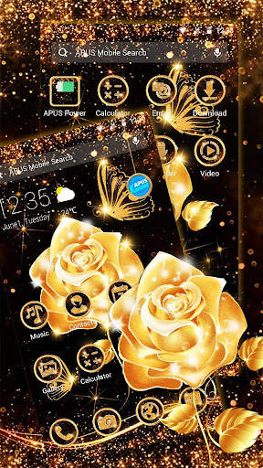 Gold Rose Theme screenshot 2