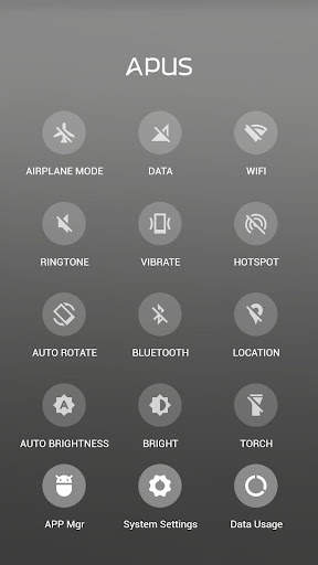 Modern Gray APUS Launcher theme screenshot 3