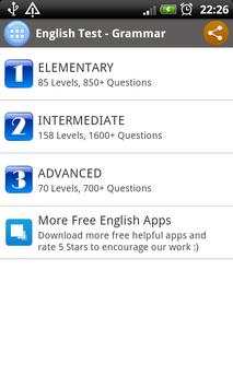 English Grammar Test screenshot 1