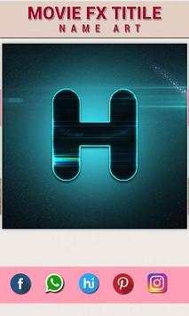 Movie FX Title - Name Art screenshot 2