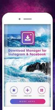 Download Manager for Instagram & Facebook screenshot 1