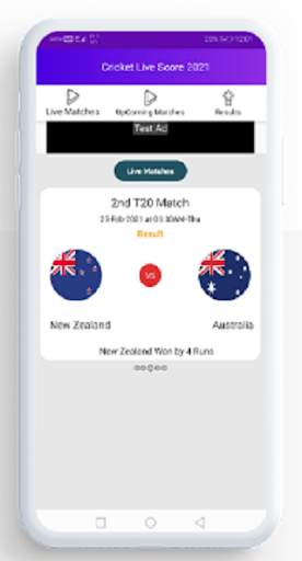 Cricket live score screenshot 3