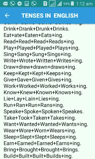 Tense In English screenshot 7