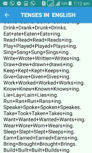Tense In English screenshot 7