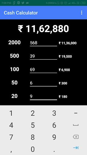Cash Denomination calculator screenshot 3
