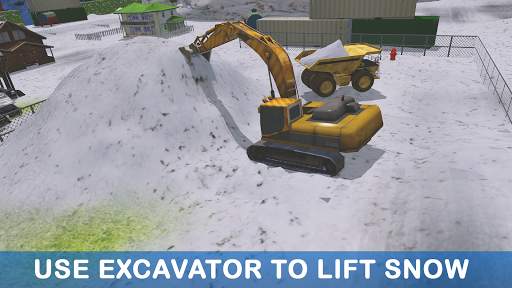 Excavator Pull Tractor: City Snow Cleaner screenshot 2